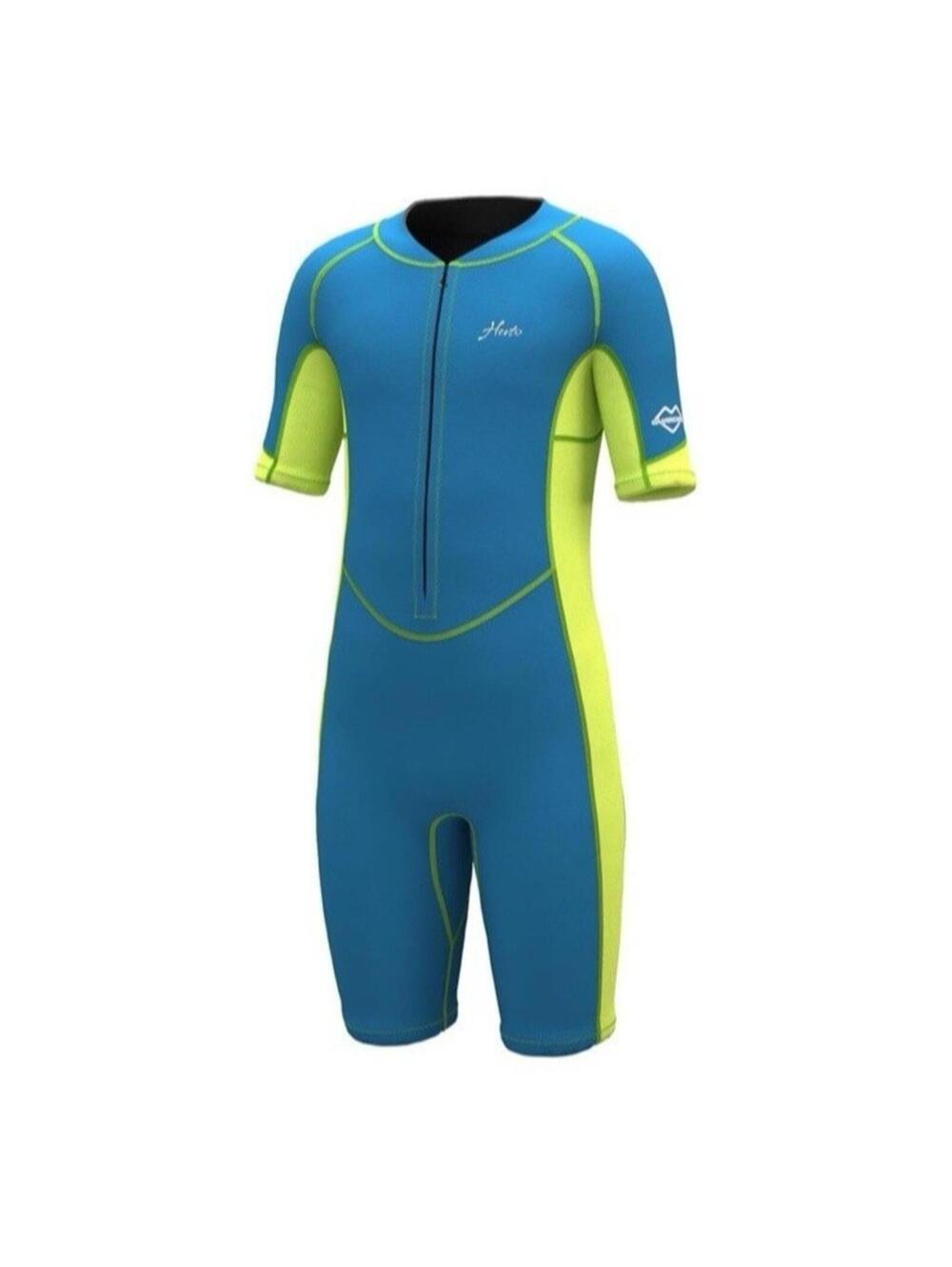 Hevto Kids Wetsuit Youth Size 14 - 2mm Shorty Neoprene Thermal Surf Swim Zip NEW